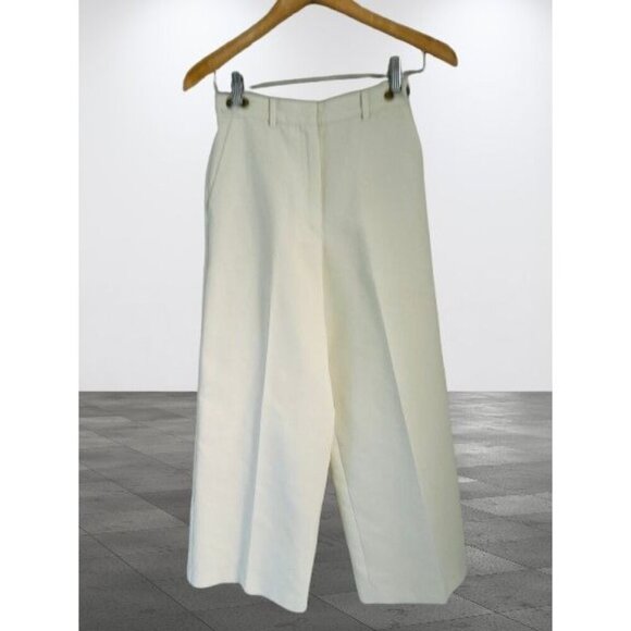 Moussy Womens Wide-Leg Pants White Size 2 Cotton Blend - Picture 1 of 8